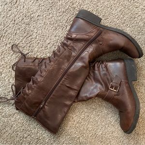 Brown boots size 10